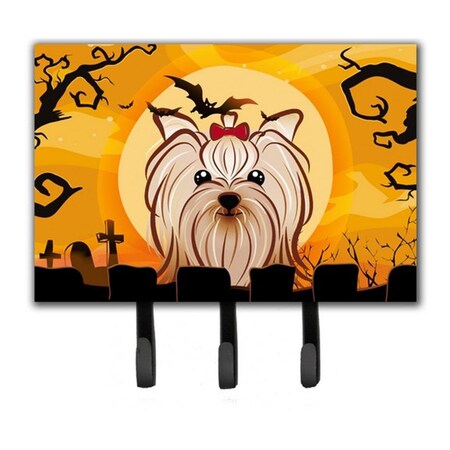Jensendistributionservices Halloween Yorkie Yorkishire Terrier Leash & Key Holder MI1720011